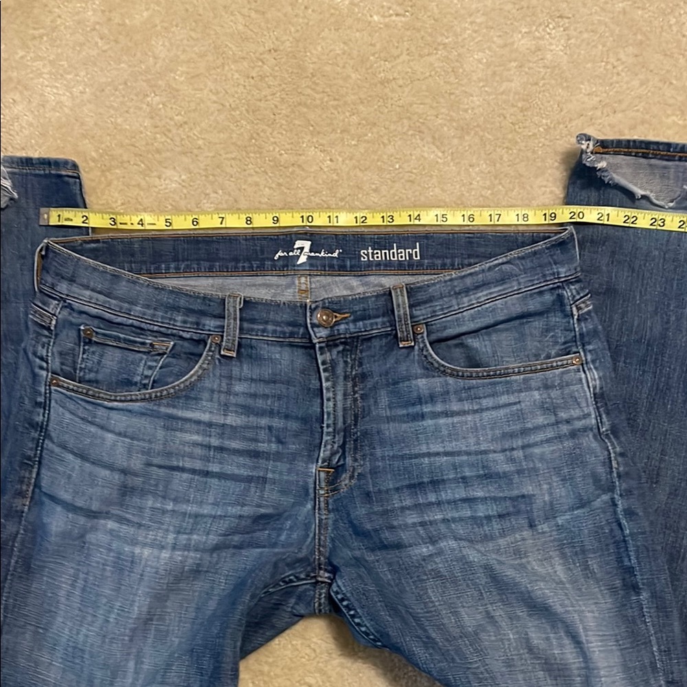 Distressed 7FAM jeans - Picture 5 of 6